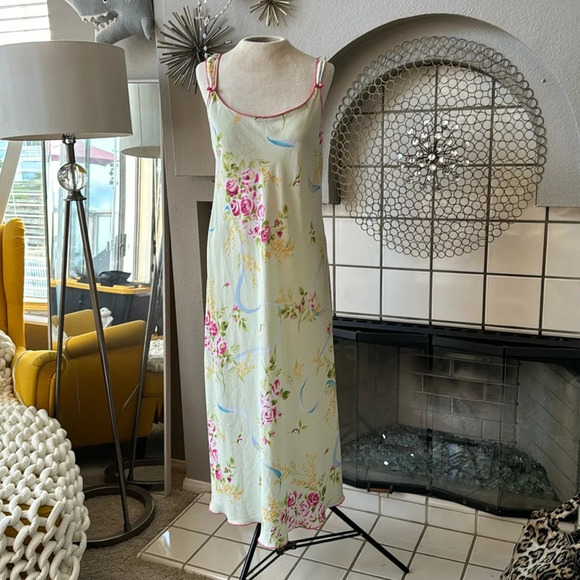 Oscar De La Renta robe and slip dress gown set - Picture 2 of 14